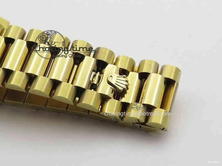 MiroTime 0427 Cozy Day-Date 40mm 228238 YG Noob 1:1 Best Edition Silver Dial On YG President Bracelet A 3710